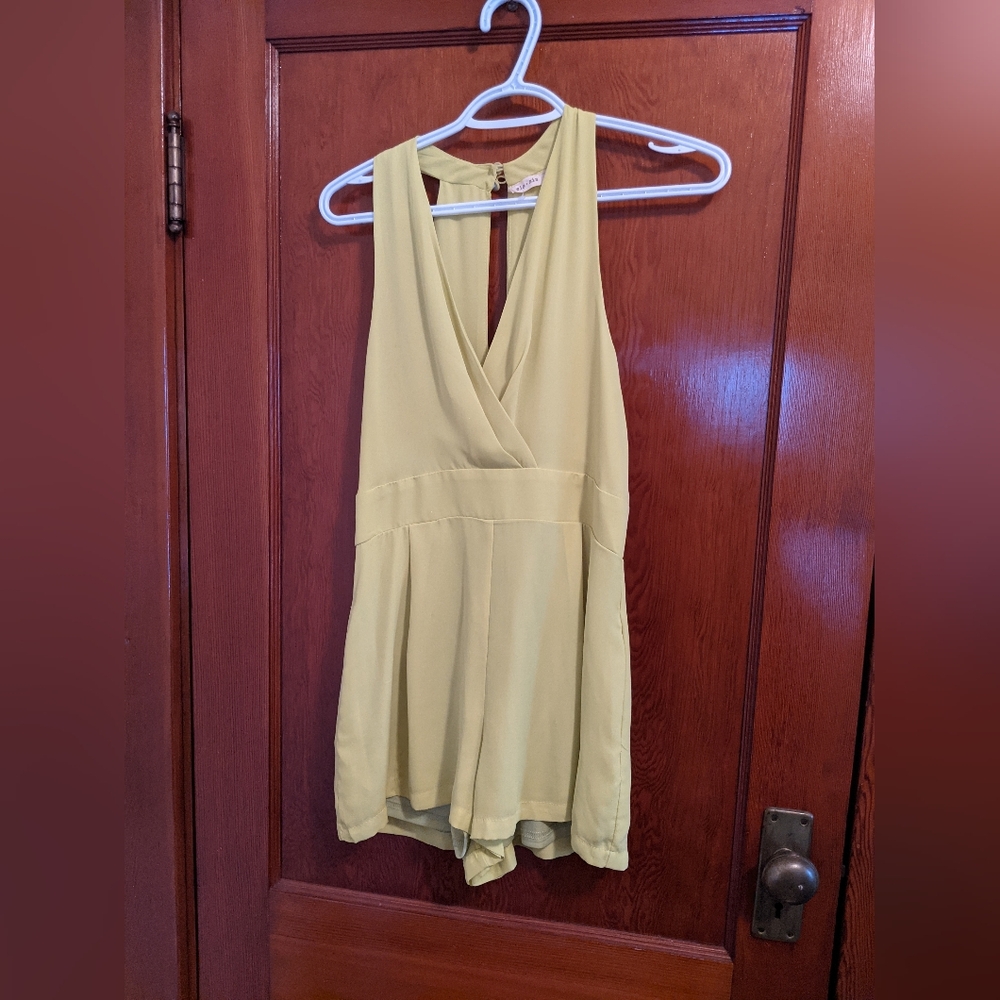 Yellow Sleeveless Romper